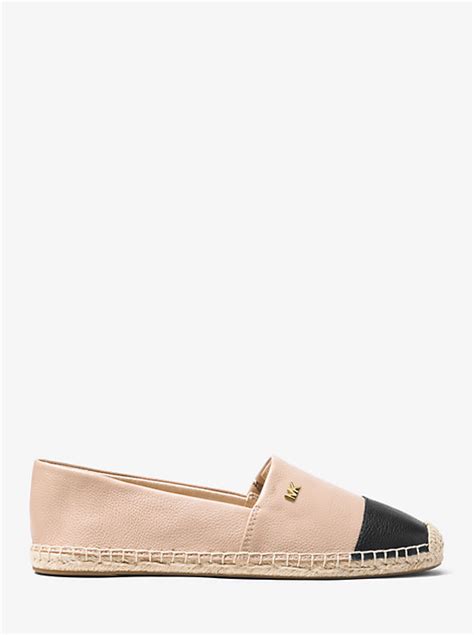 michael kors kendrick leather slip on espadrille|More.